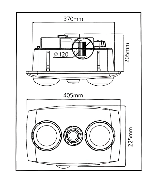 Innolux Comfort 2 Bathroom Heat, Light and Exhaust Fan-3-in-1 Bathroom Heaters-Dropli